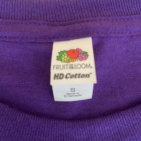 NEW Fruit of the Loom Small Purple Cotton FedEx Ground Logo T-Shirt Unisex Logo - Picture 5 of 8